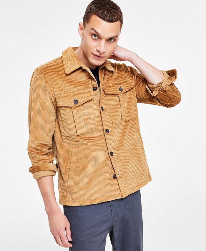 Michael Kors Men's SlimFit Stretch Corduroy Shirt Jacket Macy's