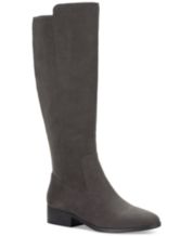 Mid Calf Knee High Woman Boots Tall Classic Canvas Sky High Lace