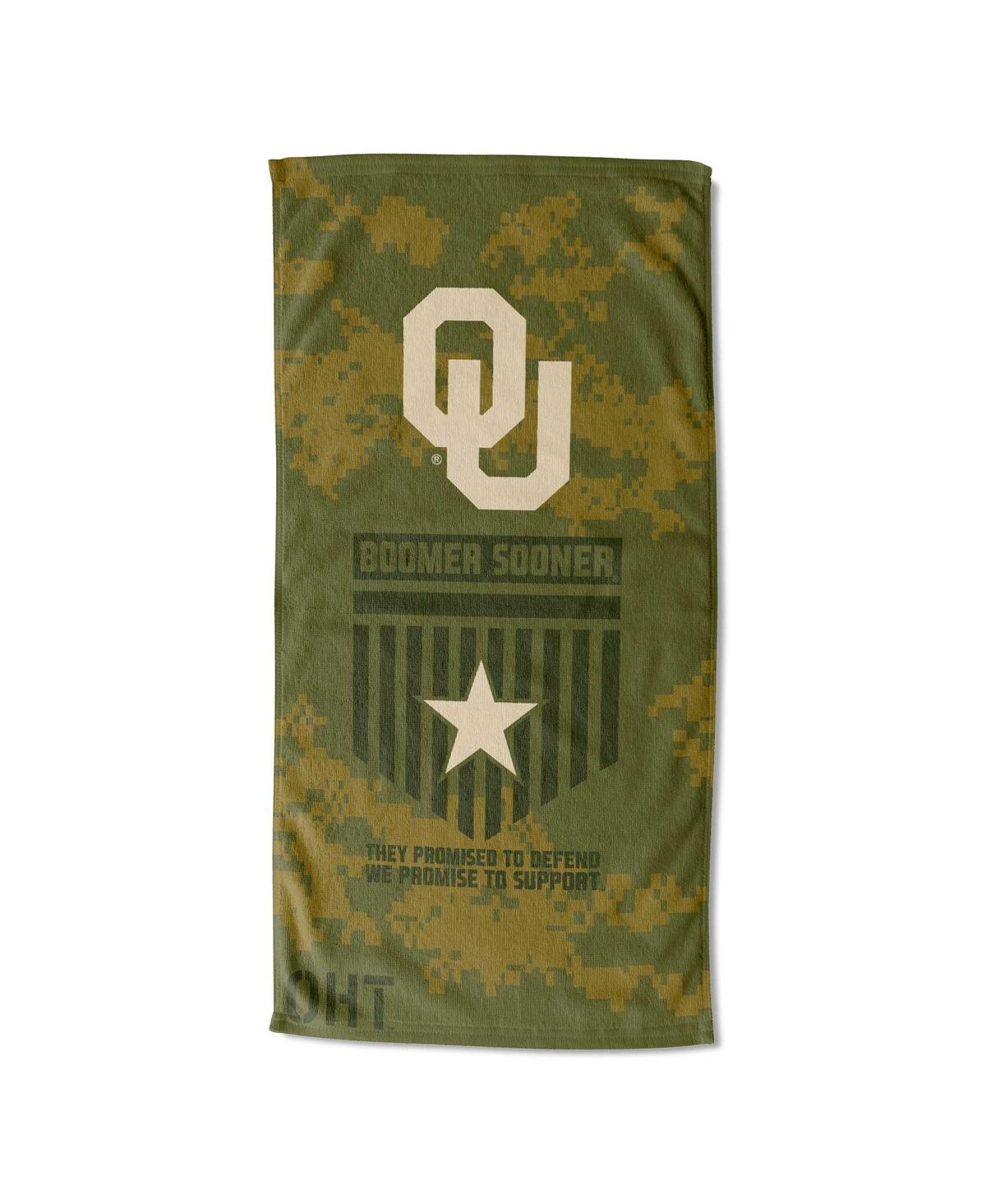 Northwest Company The  Oklahoma Sooners 30" X 60" Oht Military-inspired Appreciation Proud Beach Towe In Green