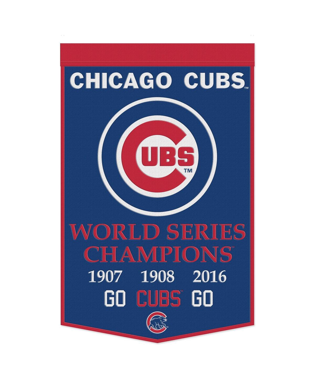 Wincraft Chicago Cubs 24" X 38" Championship Banner In Multi