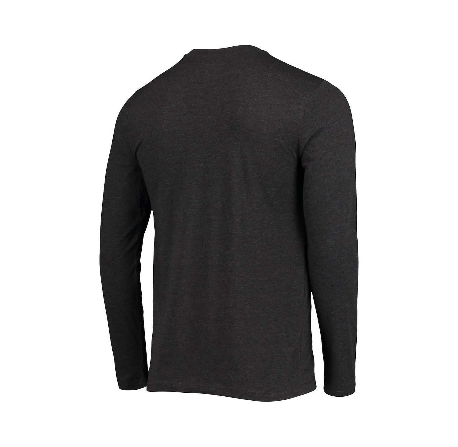 Men's Red, Heathered Charcoal Illinois State Redbirds Meter Long Sleeve T-shirt and Pants Sleep Set
