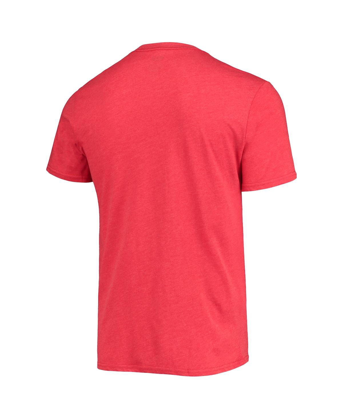 Concepts Sport Men's  Heathered Charcoal, Red Fresno State Bulldogs Meter T-shirt And Pants Sleep Set In Heathered Charcoal,red
