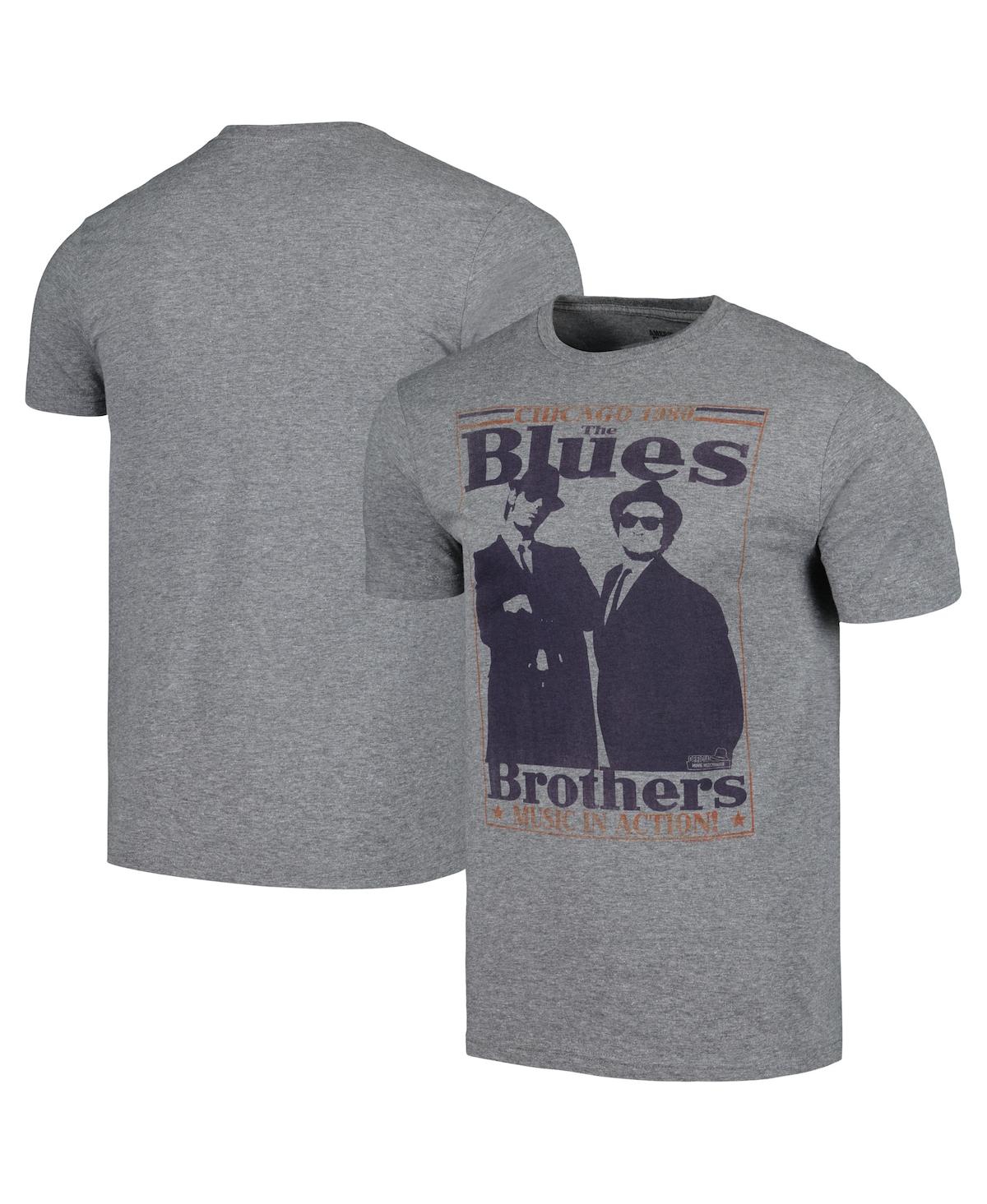 Shop American Classics Men's Heather Gray Blues Brothers World Class T-shirt