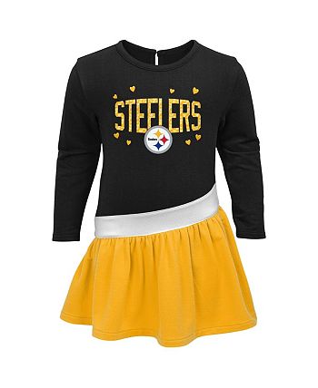 Pittsburgh Steelers Dress, Steelers Cheer Skirt, Dress Jersey