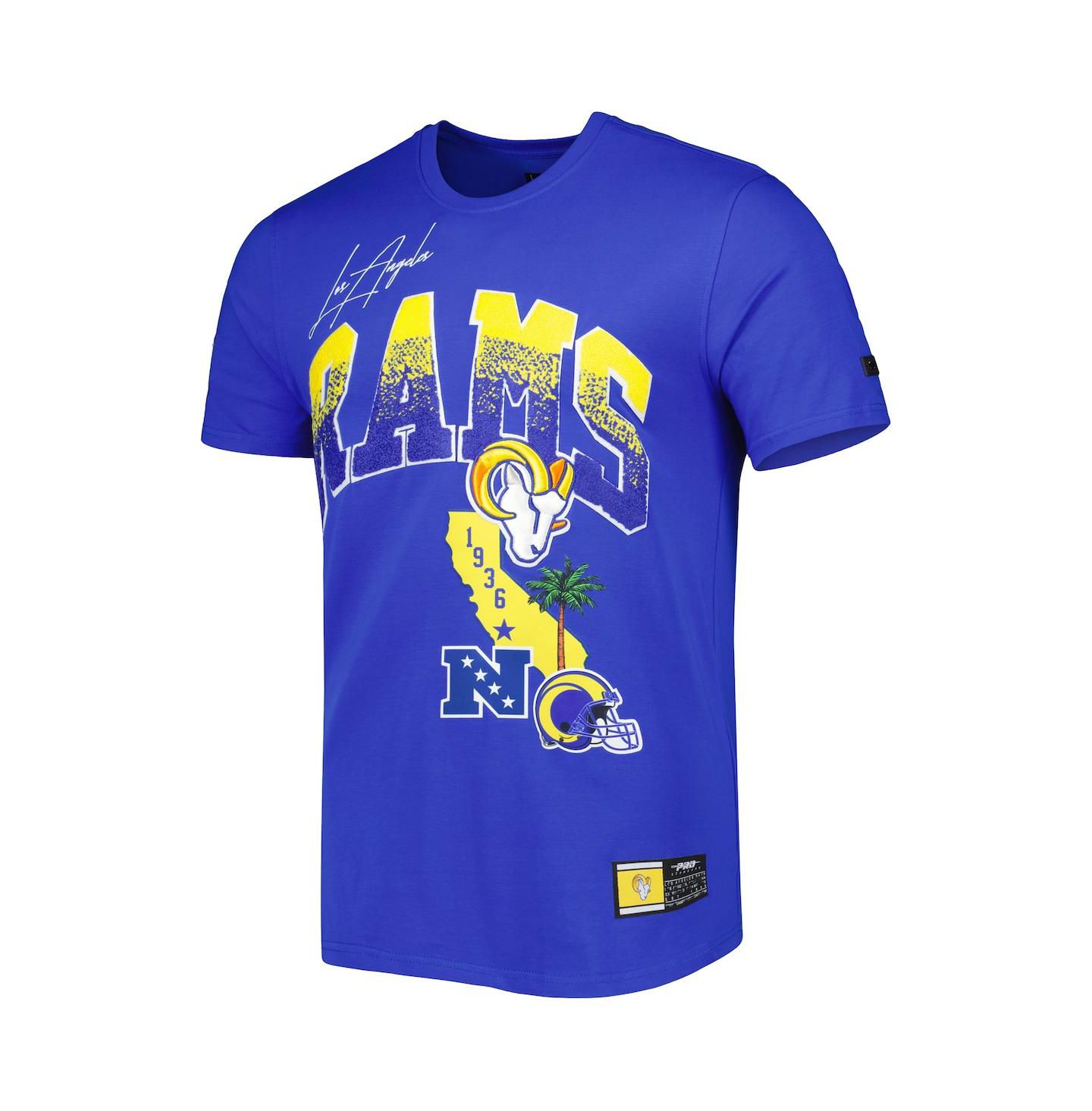 Мужская футболка Pro Standard Royal Los Angeles Rams Hometown Collection — фото 3