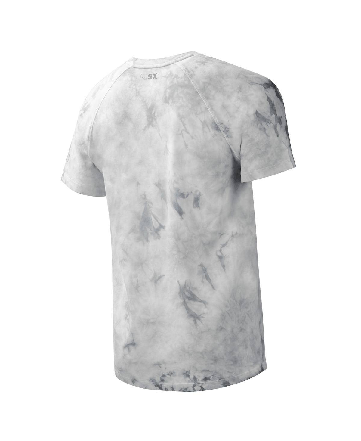Shop Msx By Michael Strahan Men's  Gray Cleveland Browns Resolution Tie-dye Raglan T-shirt