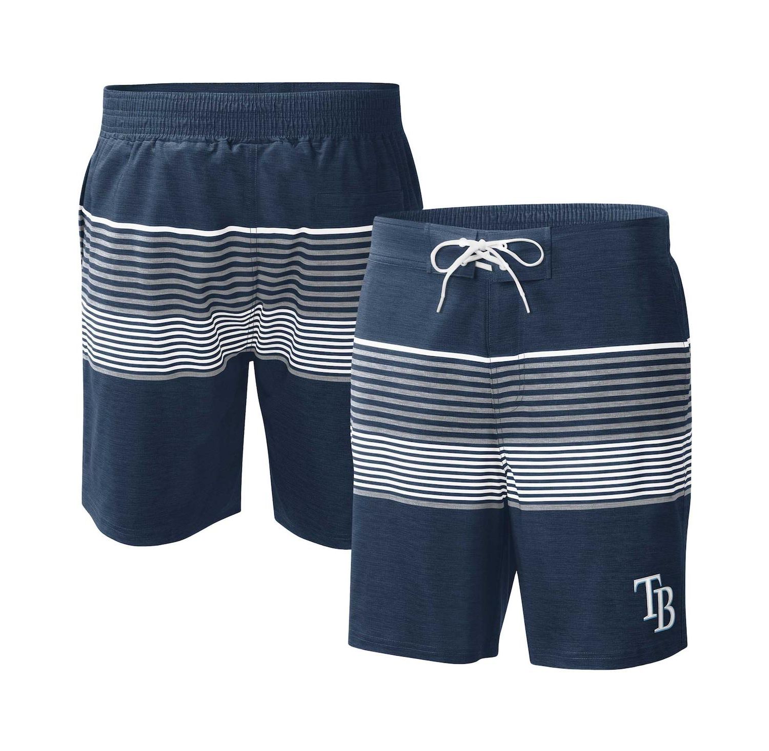 Men's Navy Tampa Bay Rays Coastline Volley Swim Shorts