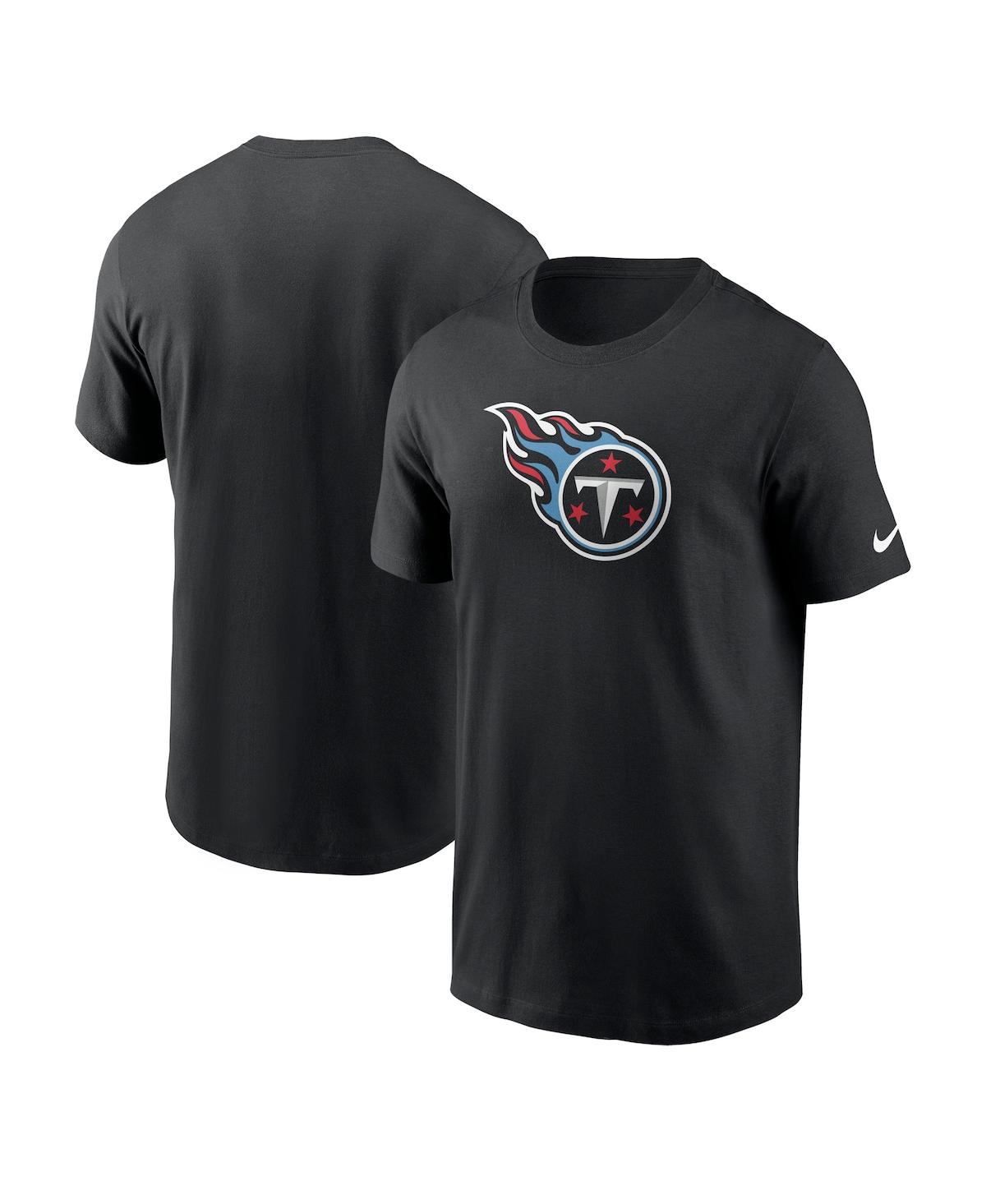 Nike Black Tennessee Titans Logo Essential T-shirt In Black