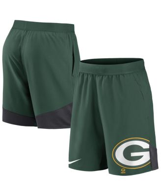 Men's Green Green Bay Packers Stretch Performance Shorts