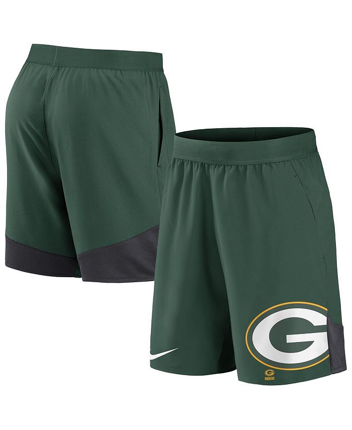 Nike Men's Green Green Bay Packers Stretch Performance Shorts - Macy's