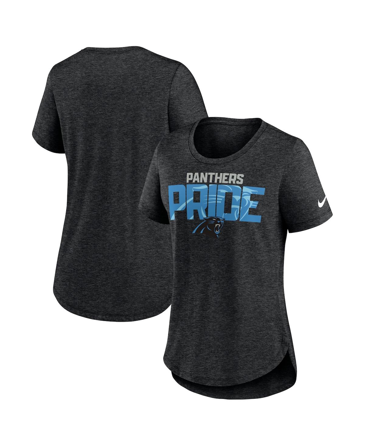 Nike Women's  Heather Black Jacksonville Jaguars Local Fashion Tri-blend T-shirt In Heather Black