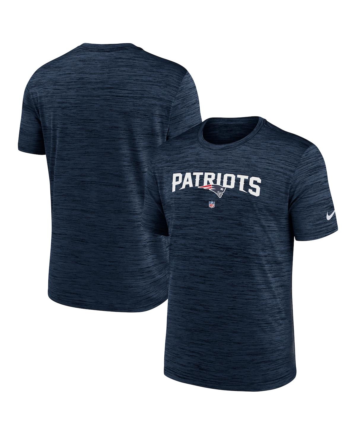 Shop Nike Men's  Navy New England Patriots Velocity Performance T-shirt