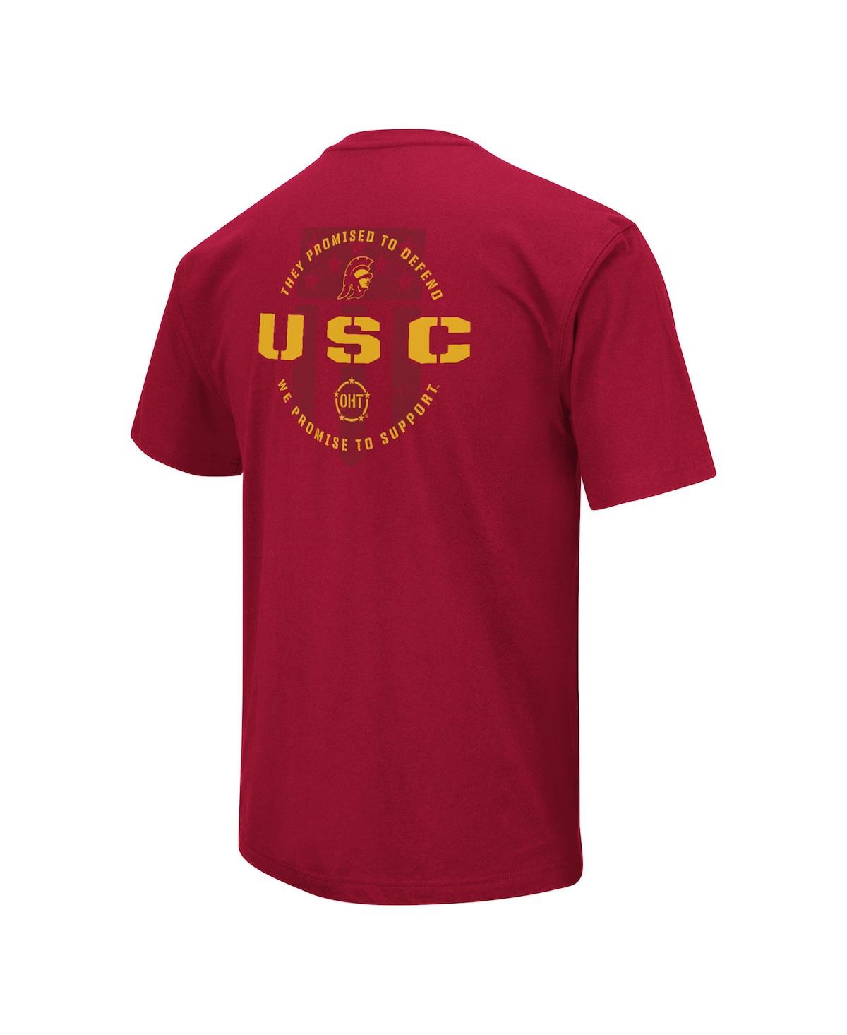 Shop Colosseum Men's  Cardinal Usc Trojans Oht Military-inspired Appreciation T-shirt