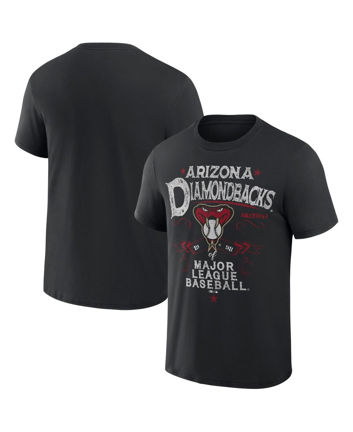 Fanatics Men's Darius Rucker Collection By  Black Arizona Diamondbacks Beach Splatter T-shirt