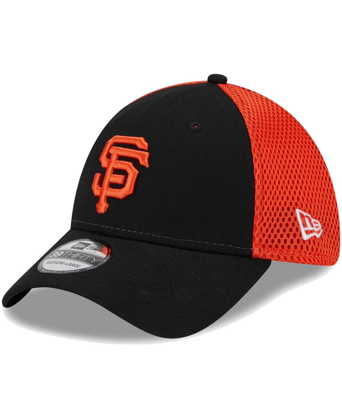 New Era Men's  Black San Francisco Giants Shadow Neo 39thirty Flex Hat In Black