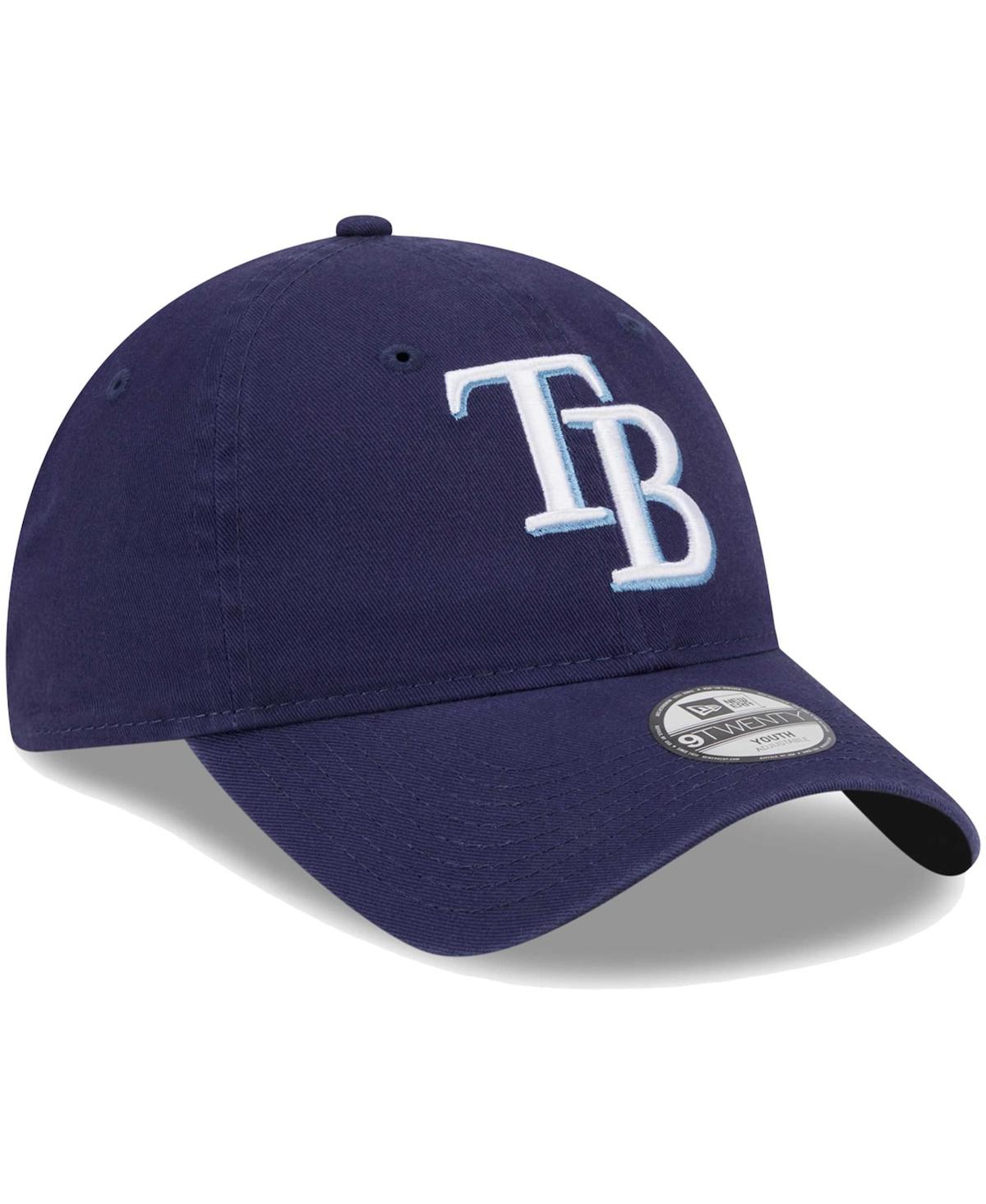 Shop New Era Little Boys And Girls  Navy Tampa Bay Rays Team 9twenty Adjustable Hat