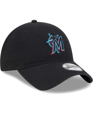 Little Boys and Girls Black Miami Marlins Team 9TWENTY Adjustable Hat