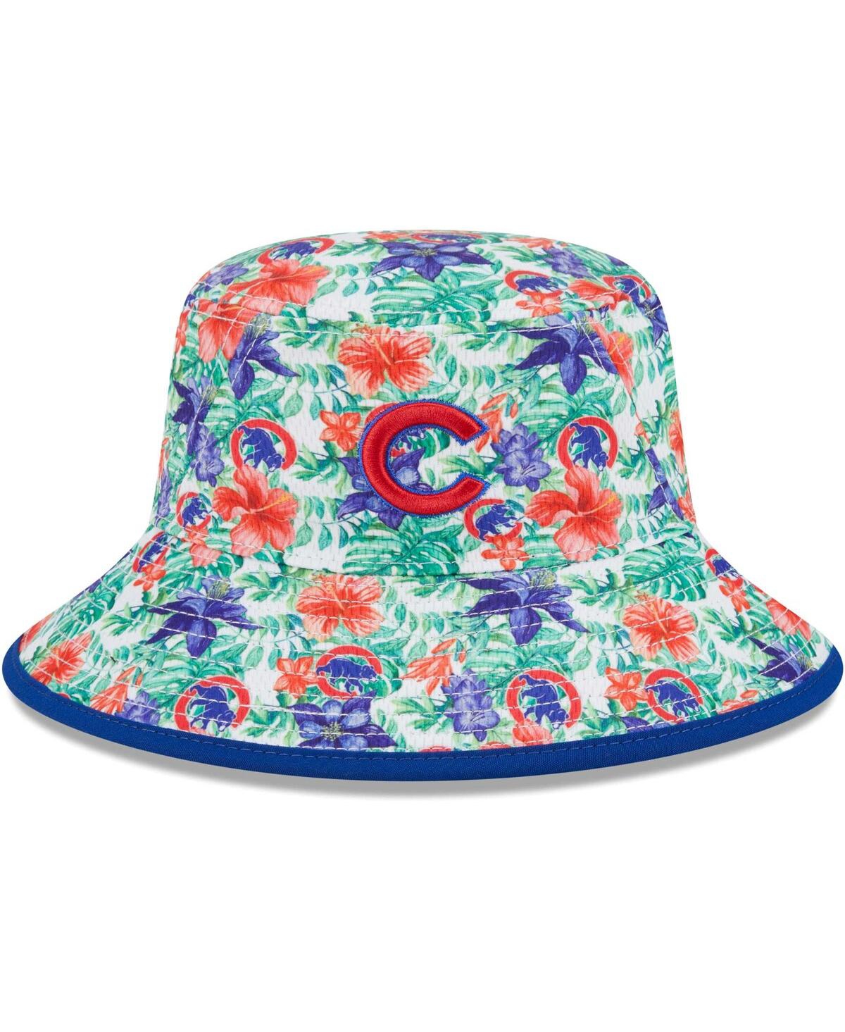New Era Men's  Chicago Cubs Tropic Floral Bucket Hat In Royal
