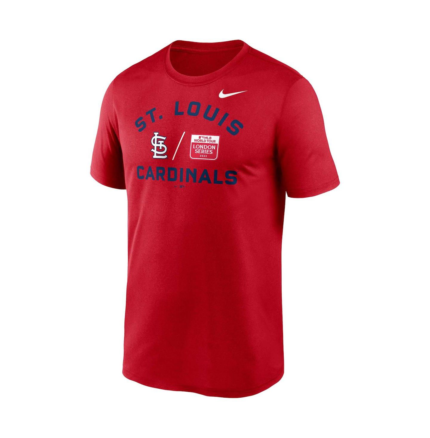 Мужская футболка Nike Red St. Louis Cardinals 2023 MLB World Tour: London Series Legend Performance — фото 3