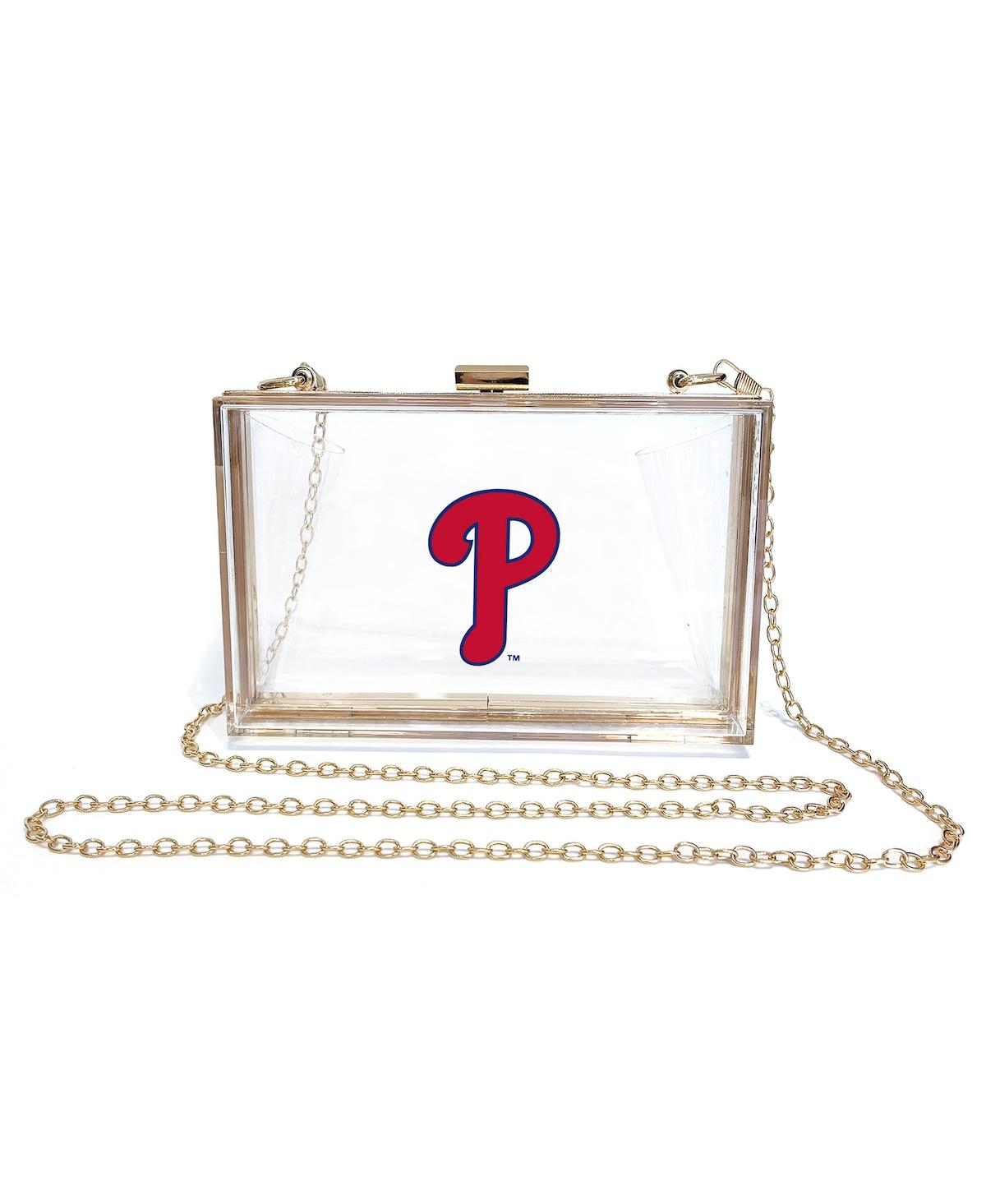 Logo Brands Women's Philadelphia Phillies Allure Crossbody Clear Bag In  White