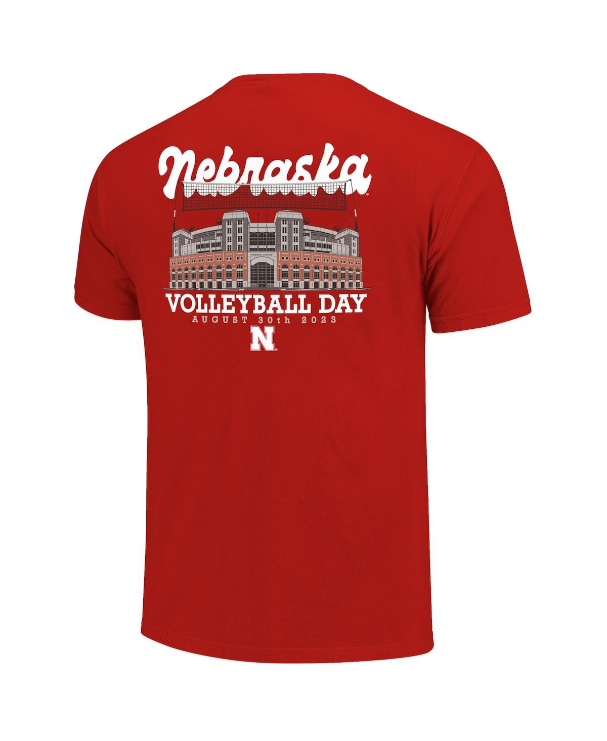 Shop Image One Big Boys Scarlet Nebraska Huskers 2023 Volleyball Day T-shirt