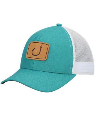Men's Teal, White Lay Day Trucker Snapback Hat