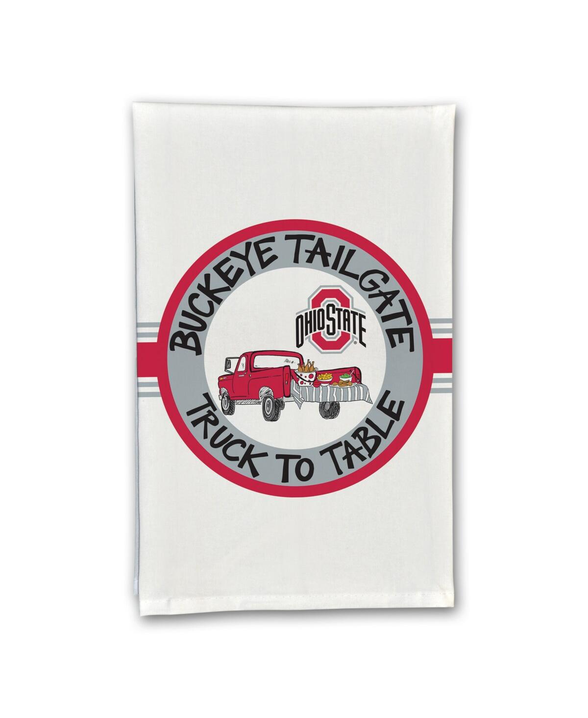 Magnolia Lane Ohio State Buckeyes Truck To Table Hand Towel In Multi