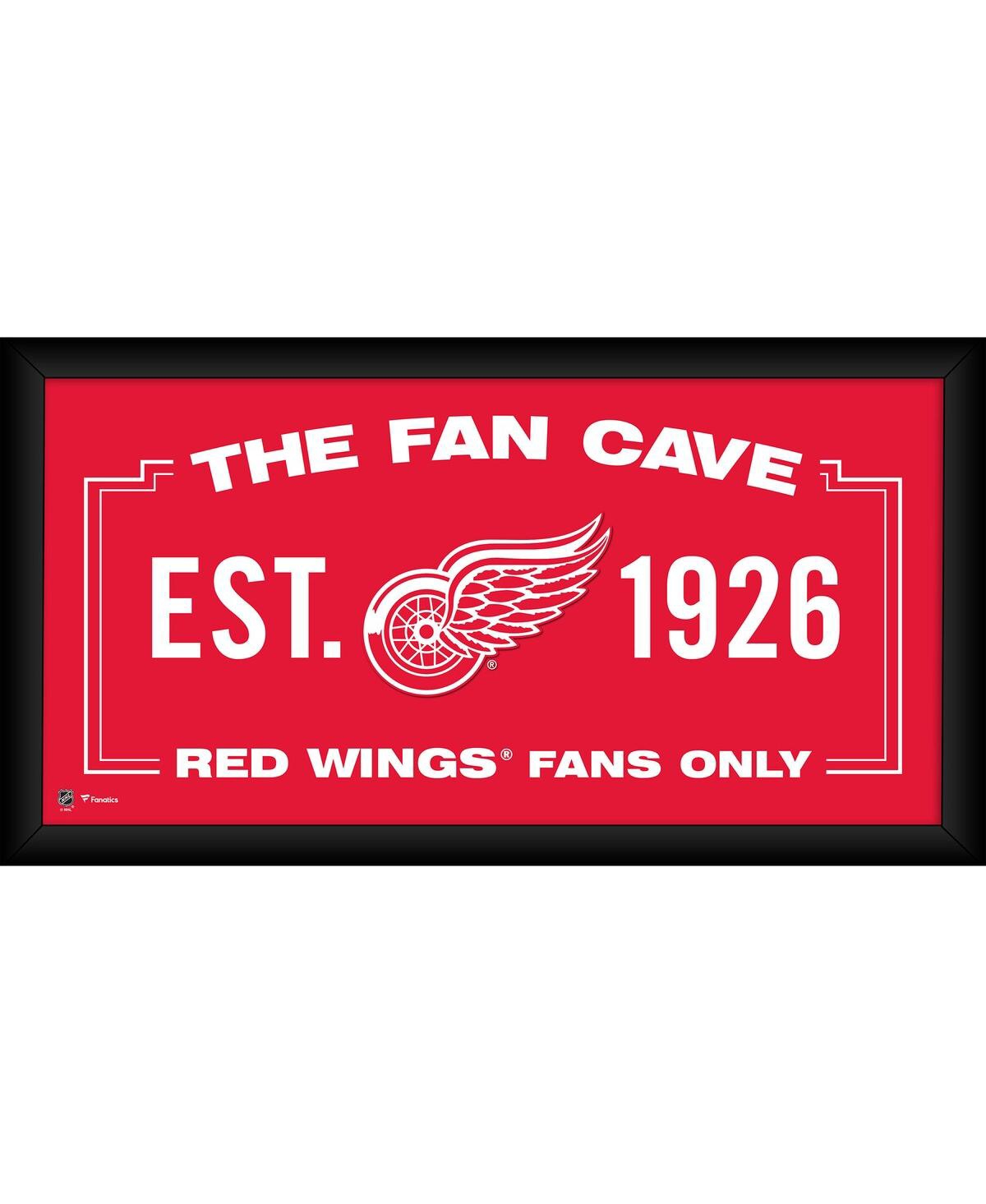 Fanatics Authentic Detroit Red Wings Framed 10" X 20" Fan Cave Collage