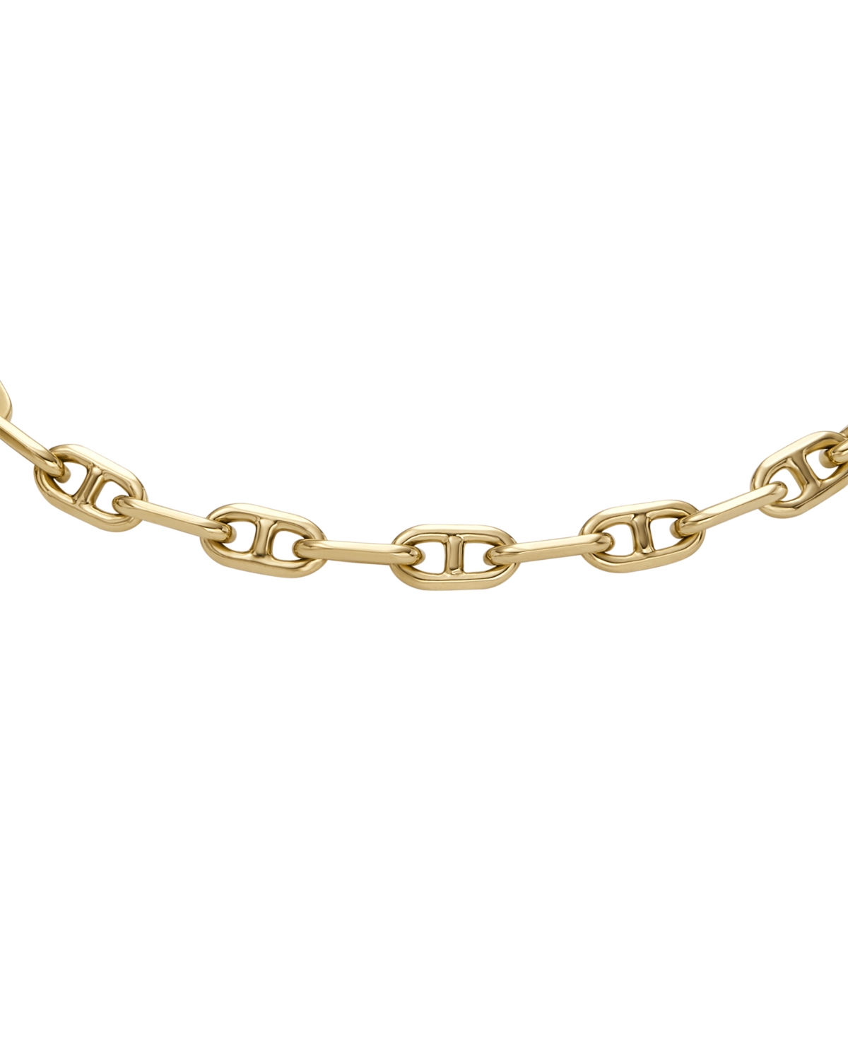 Fossil Heritage Crest Mother of PearlTone Brass Chain Bracelet - Gold
