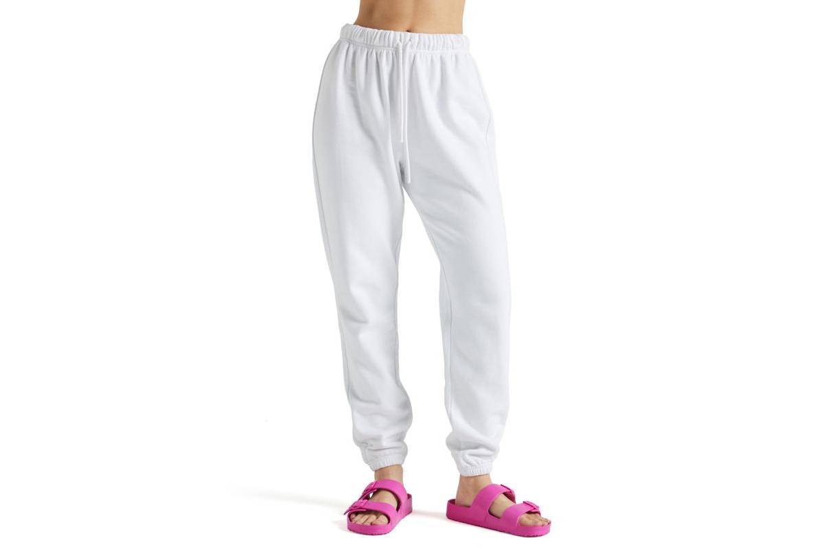 Women's French Terry Joggers - Lime punch