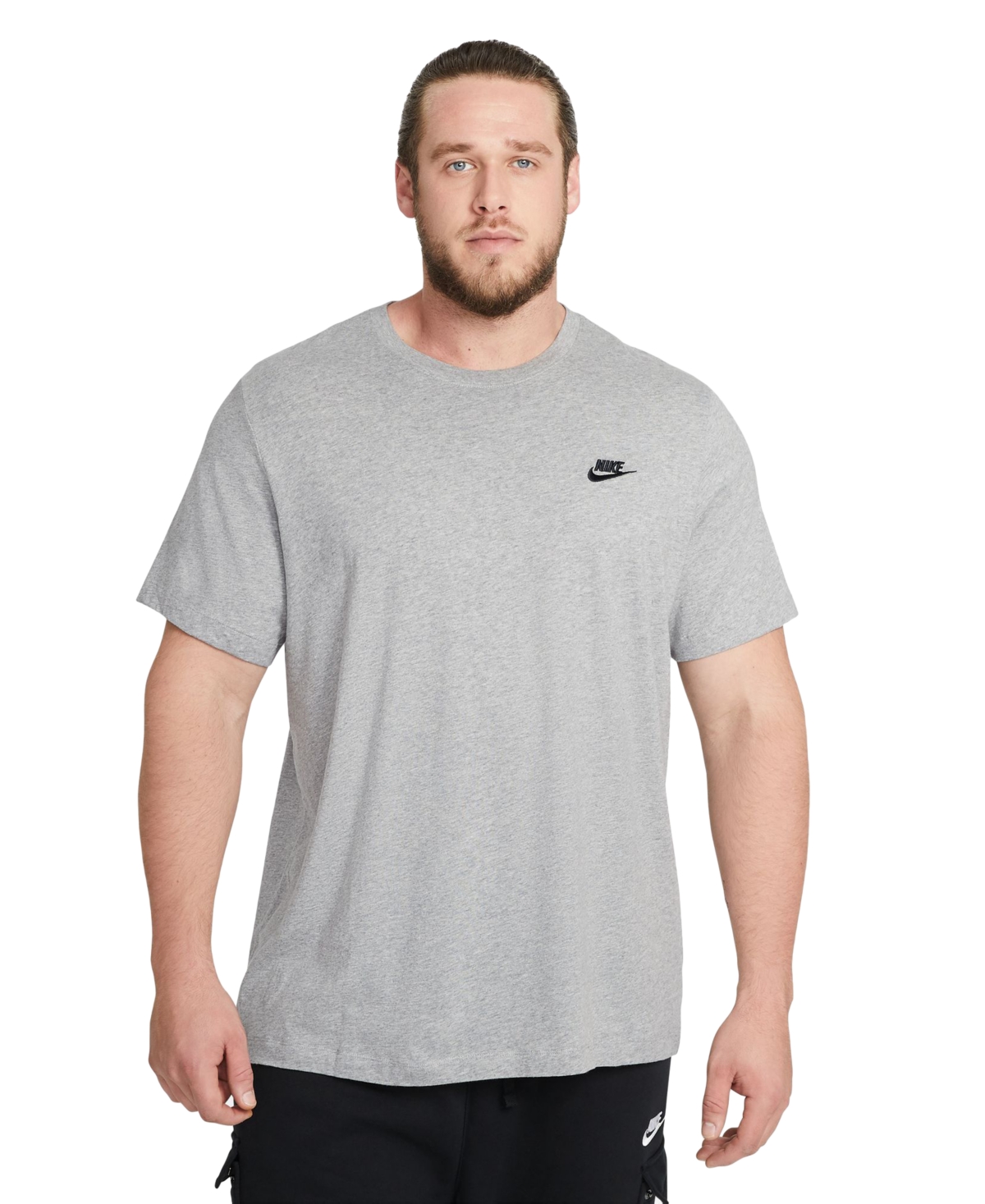 Nike Men's Sportswear Club T-shirt In Dark Grey Heather