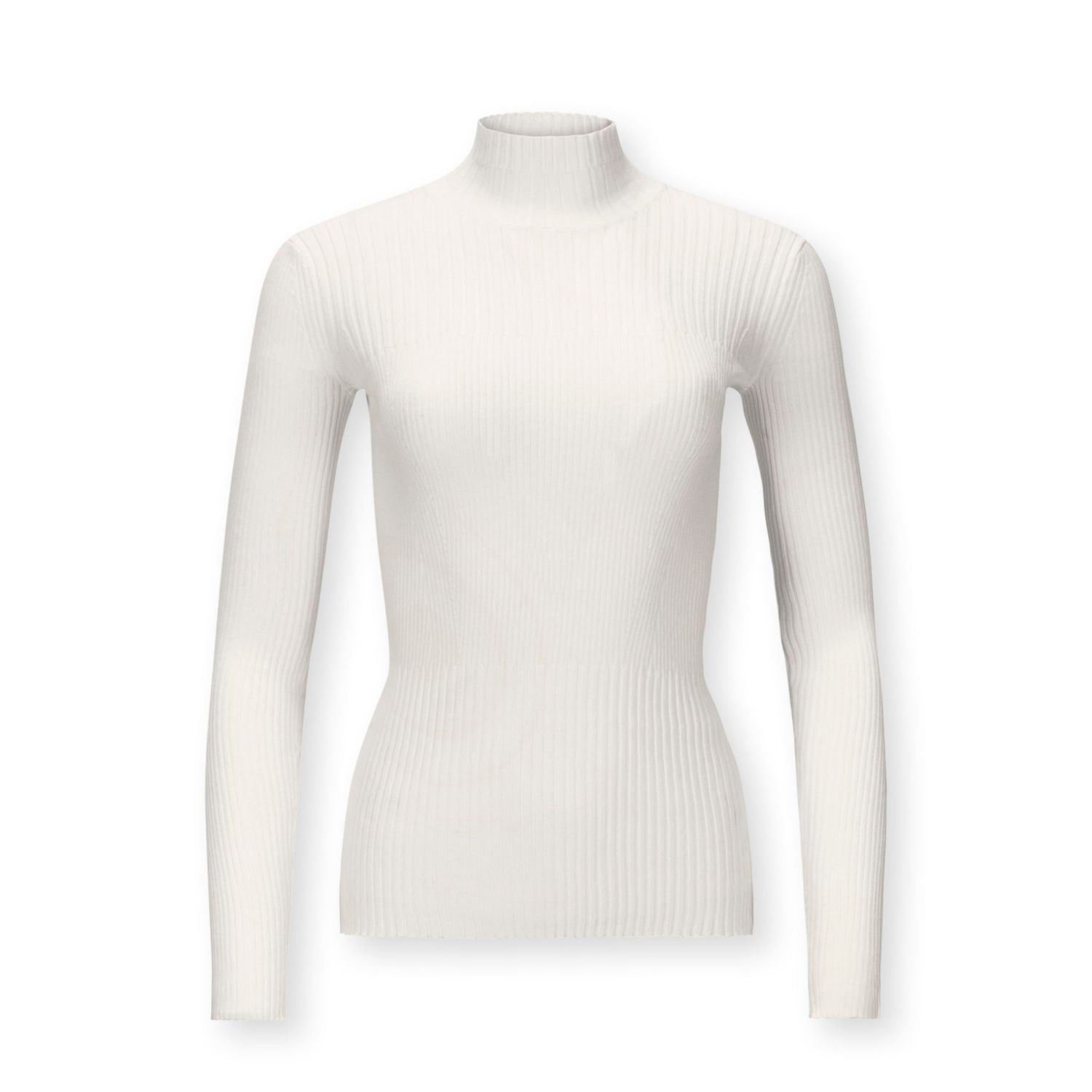 Women's Hope and Henry Long Sleeve Mock Neck Rib Knit Sweater