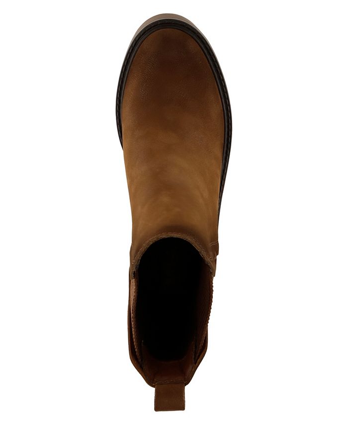 MIA Women's Dru Faux Leather Chelsea Boots - Square Toe, Block Heel, Pull-On Style, 2.5 Inch Heel - View #2