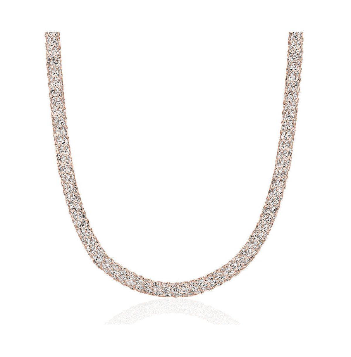 CLUB ROCHELIER 5A CUBIC ZIRCONIA VINTAGE NECKLACE ROSE GOLD