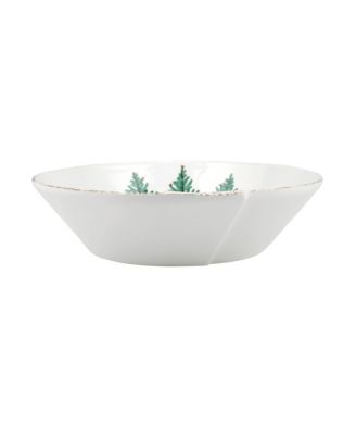 Melamine Lastra Holiday Large Shallow Serving Bowl 12''