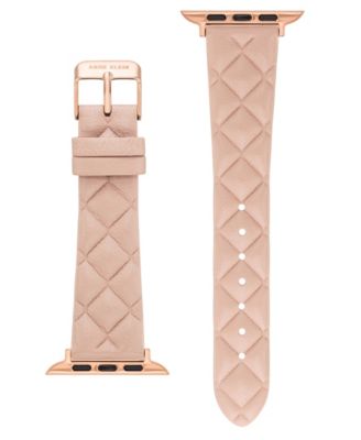 Women's Blush Pink Quilted Genuine Leather Band designed for Apple Watch&reg; 42mm (Series 1-3 only) & 44/45/46/49mm (Ultra & Ultra 2)