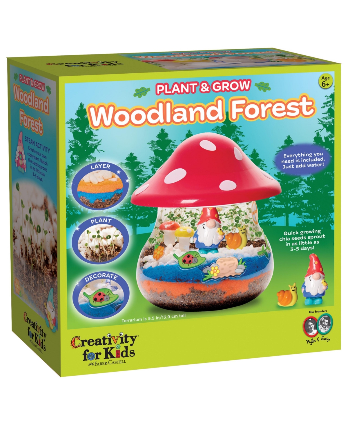 Creativity For Kids Paint And Grow Terrarium-Woodland Forest