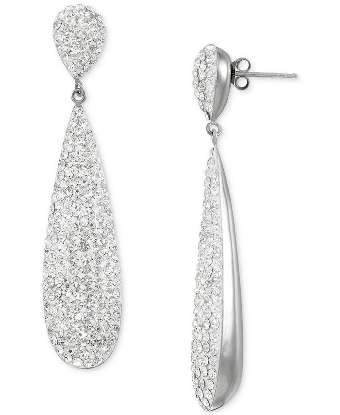 Macys store crystal earrings