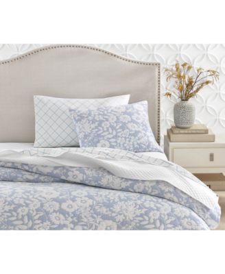 Silhouette Floral 3-Pc. Duvet Cover Set, King, Exclusively at Macy’s