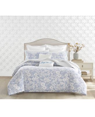 Silhouette Floral 3-Pc. Duvet Cover Set, Full/Queen, Exclusively at Macy’s