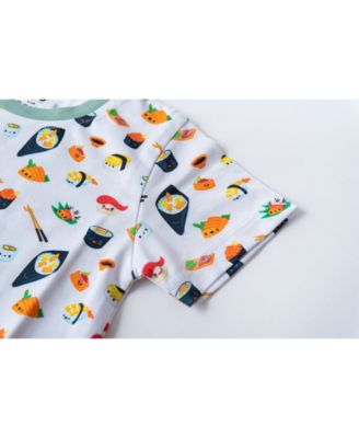 Baby Boys or Baby Girls Printed Short Sleeved Pajamas, 2 Piece Set