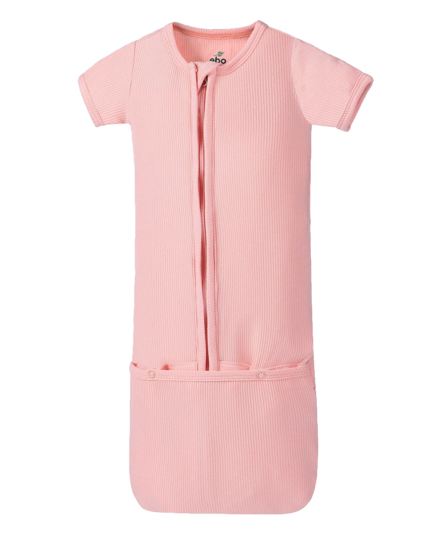Baby Girls Rayon from Bamboo Ribbed Convertible Sleep Gown