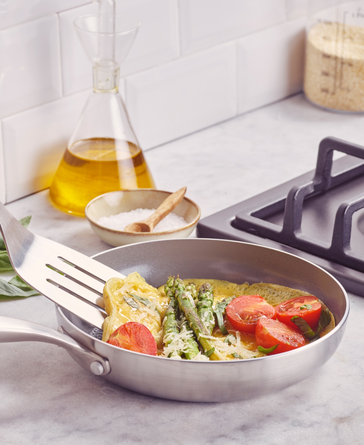 GreenPan Chatham Tri-Ply Stainless Steel Ceramic Nonstick 3 Piece Frying Pan Set
