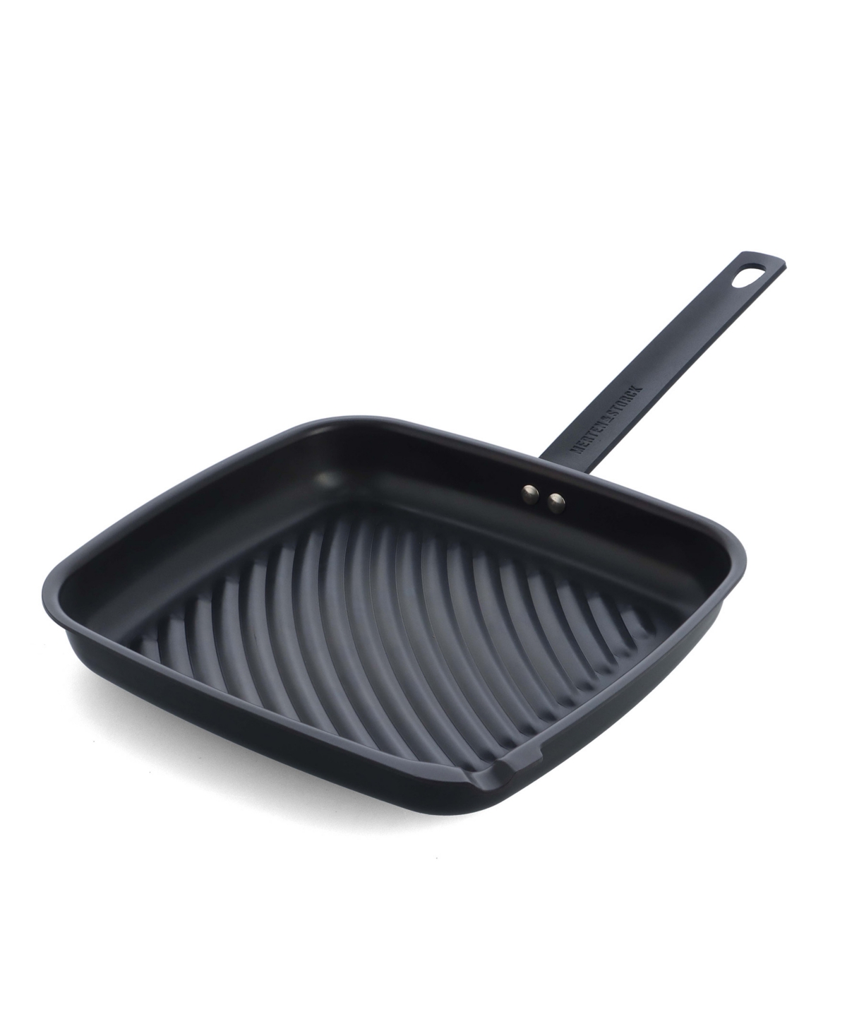 Merten & Storck Carbon Steel 11" Grill Pan In Black
