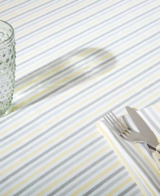 Daisy Stripe Tablecloth, 60" x 84"