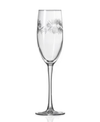 Icy Pine Champagne Flute 8oz - Set of 4 Glasses