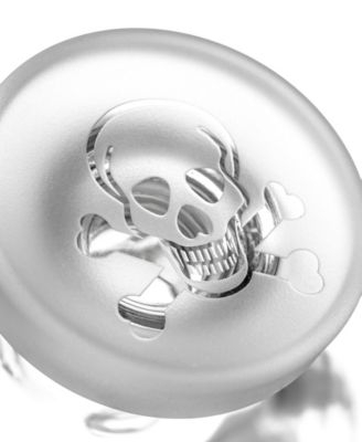 Skull And Crossbones 3 Piece Gift Set - Whiskey Decanter And Rocks Glasses