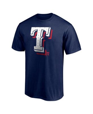 Men's Navy Texas Rangers Red White and Team T-shirt