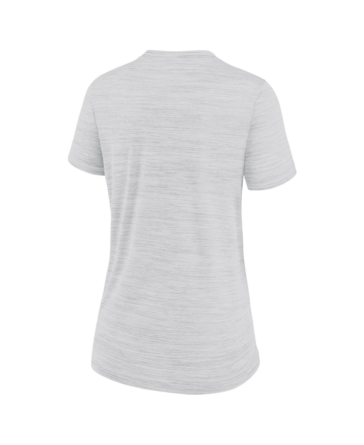 Shop Nike Women's  White San Francisco Giants City Connect Velocity Practice Performance V-neck T-shirt