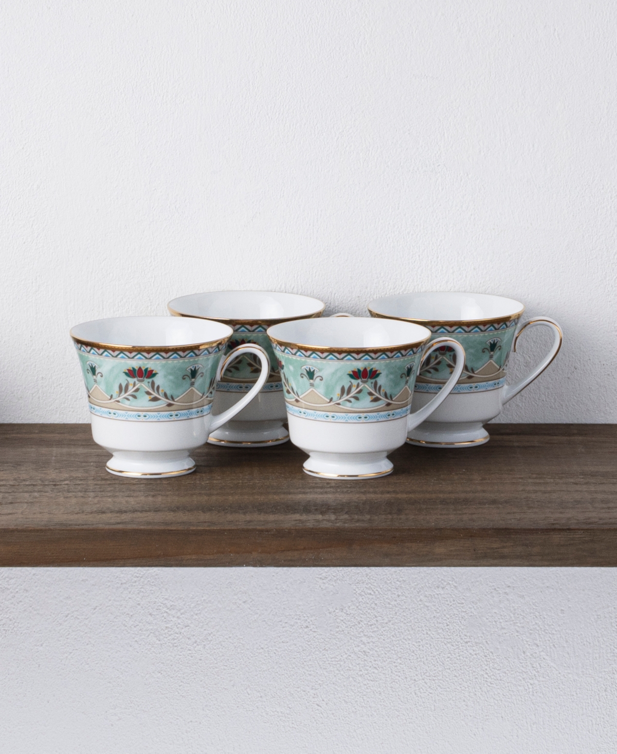 Noritake Serene Garden 4 Piece Cups Set, oz, Service for 4